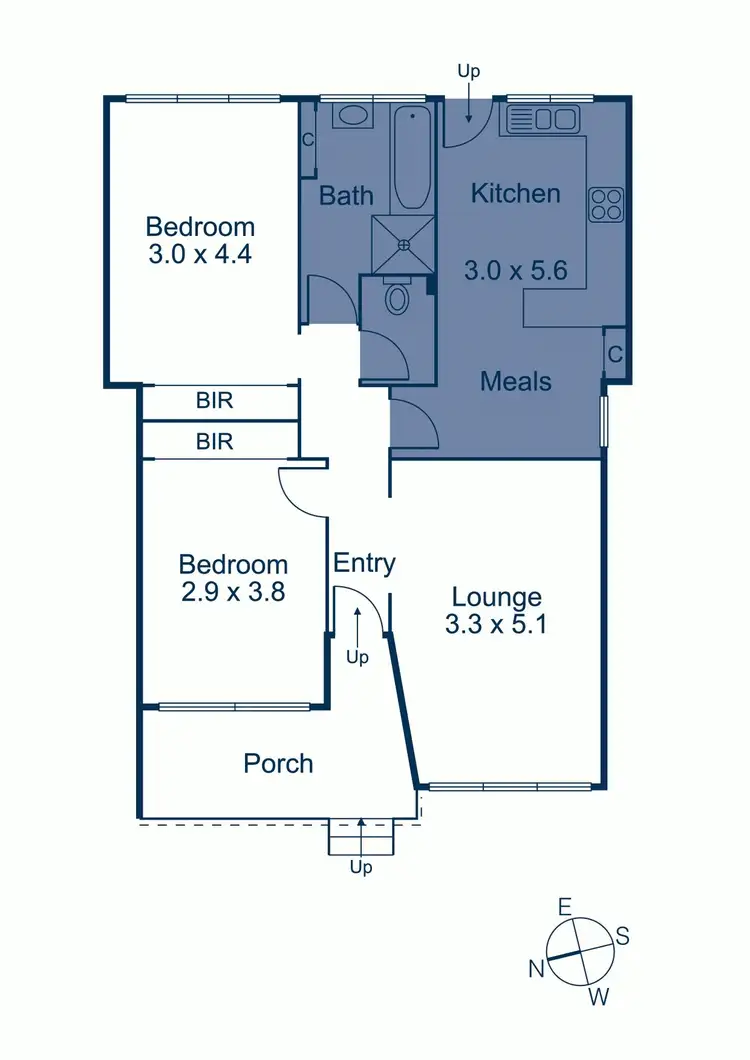 Floorplan of Homely apartment listing, 3/243 Riversdale Road, Hawthorn East VIC 3123