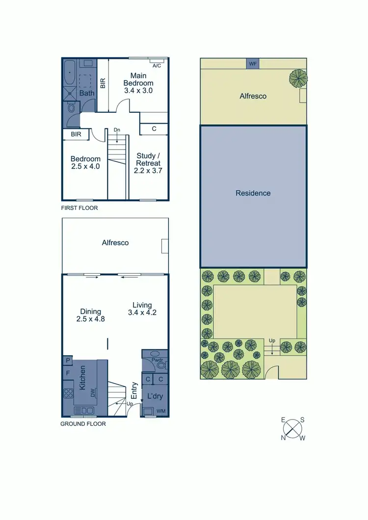 Floorplan of Homely townhouse listing, 11/44 High Street South, Kew VIC 3101