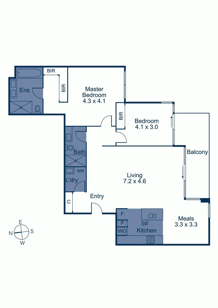 Floorplan of Homely apartment listing, 109/188 Canterbury Road, Canterbury VIC 3126