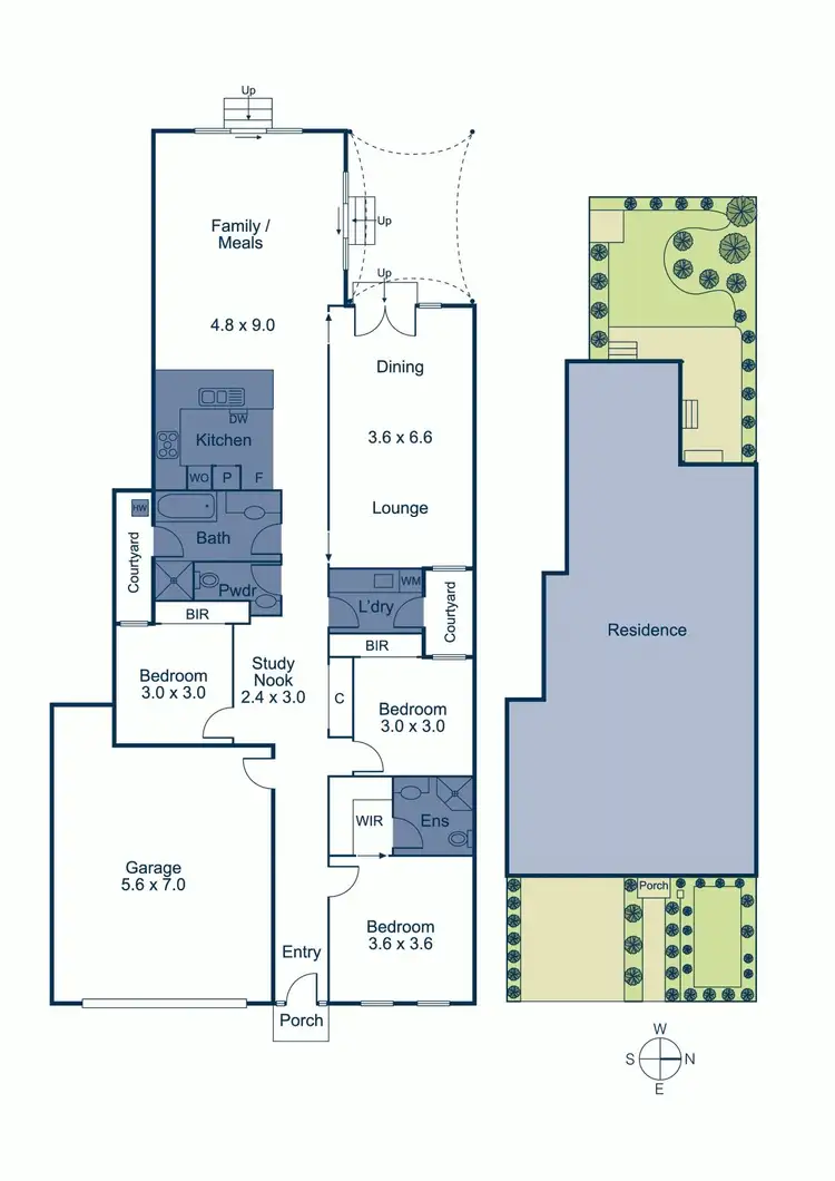Floorplan of Homely townhouse listing, 47A Edgar Street, Glen Iris VIC 3146