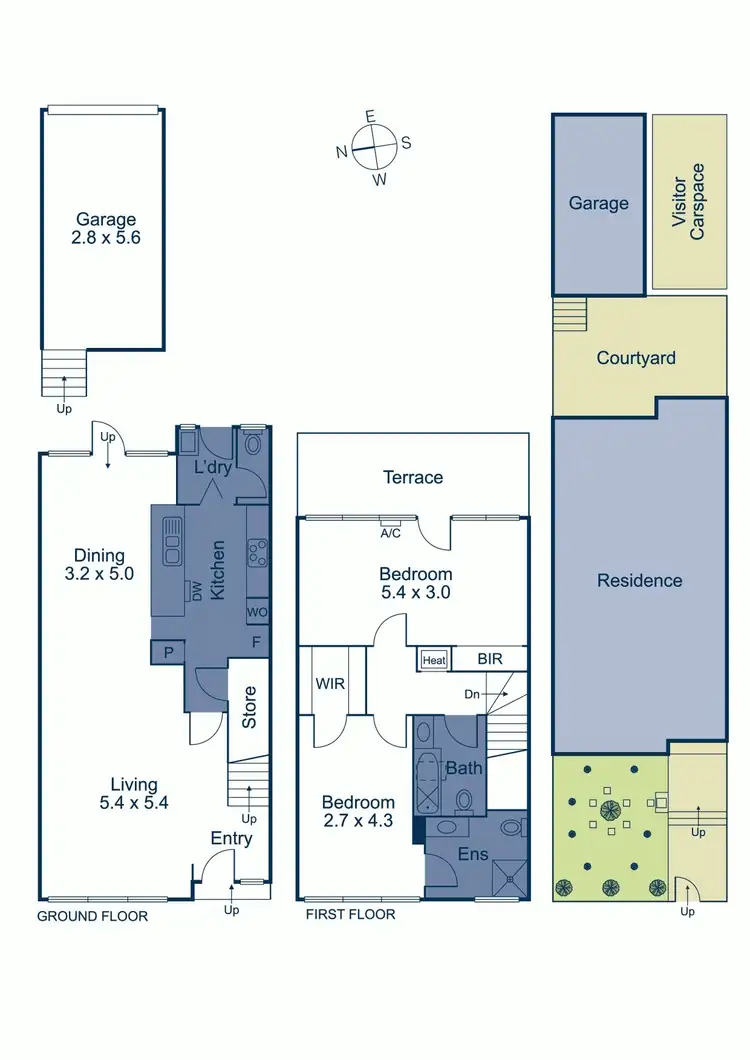 Floorplan of Homely townhouse listing, 5/222 Canterbury Road, Canterbury VIC 3126