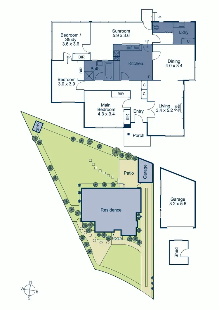 Floorplan of Homely house listing, 4 North Court, Surrey Hills VIC 3127