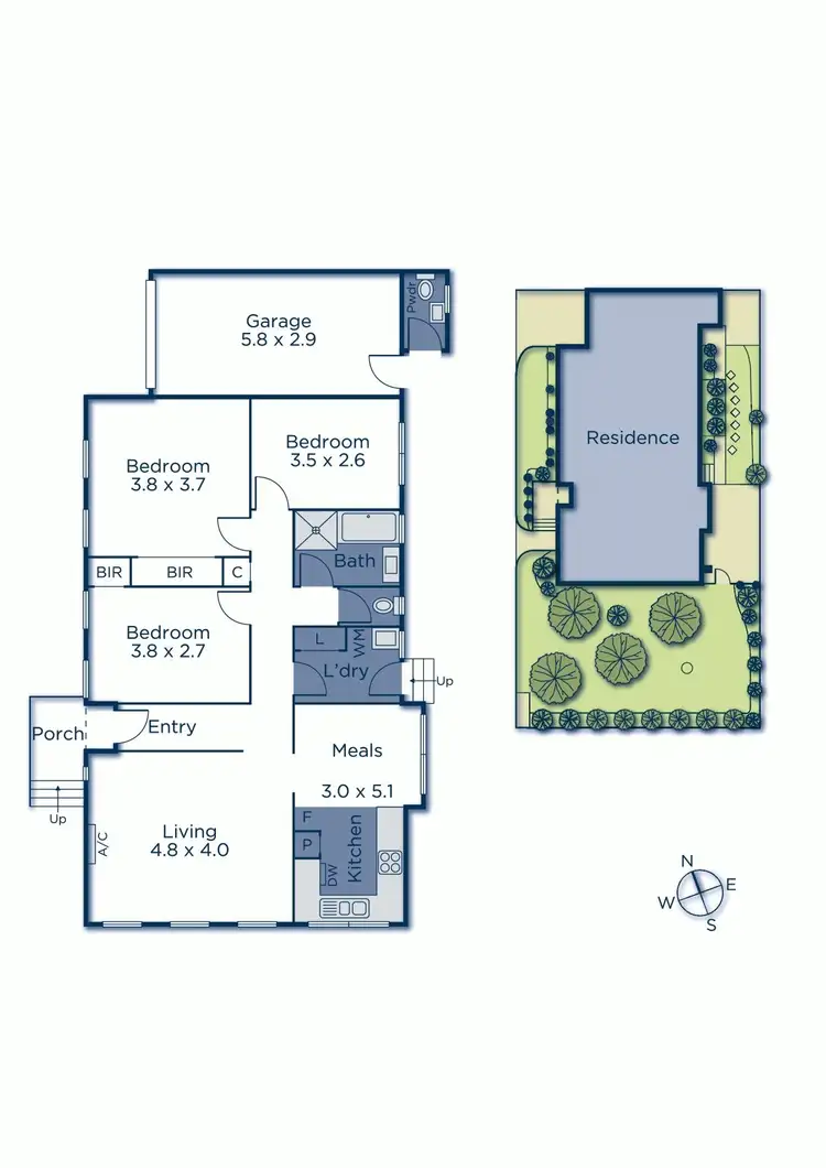 Floorplan of Homely unit listing, 1/5 Clifton Road, Hawthorn East VIC 3123