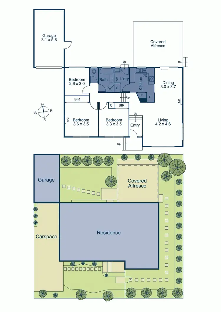 Floorplan of Homely townhouse listing, 2/1 Scott Grove, Burwood VIC 3125