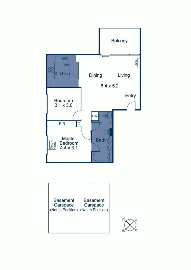 Floorplan of Homely apartment listing, 13/28 Harold Street, Hawthorn East VIC 3123