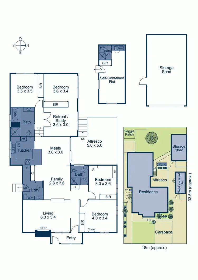 Floorplan of Homely house listing, 5 Collins Street, Chadstone VIC 3148