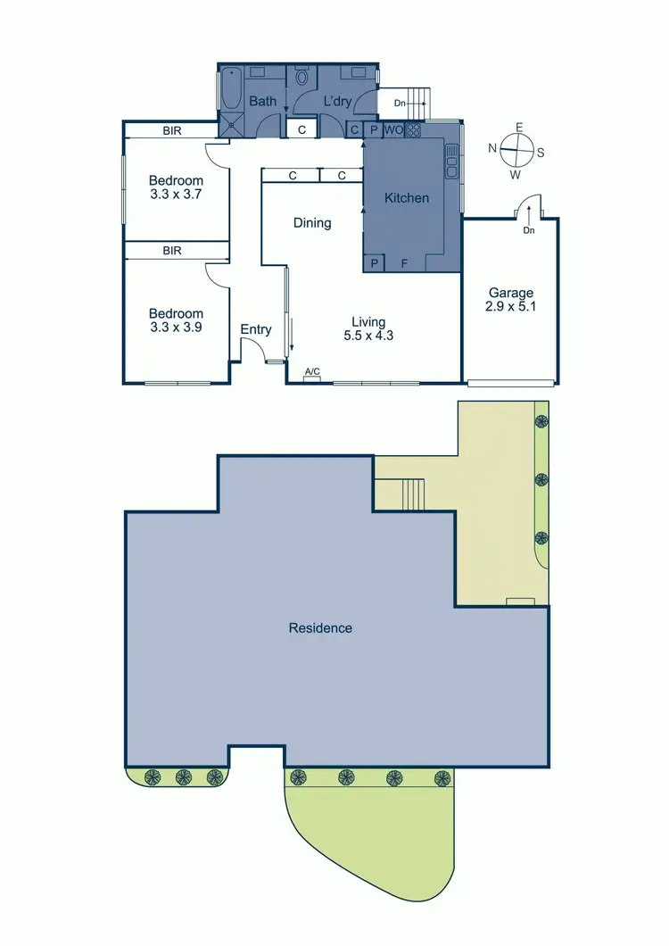 Floorplan of Homely unit listing, 8/397 Warrigal Road, Burwood VIC 3125