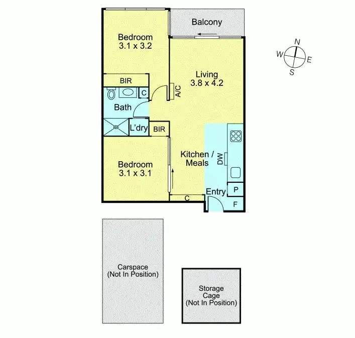 Floorplan of Homely apartment listing, 311/770C Toorak Road, Glen Iris VIC 3146