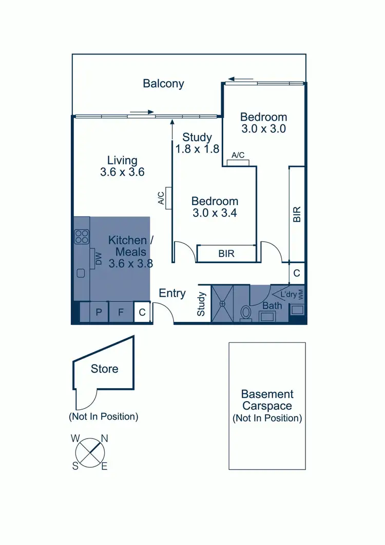 Floorplan of Homely apartment listing, 207/770D Toorak Road, Glen Iris VIC 3146
