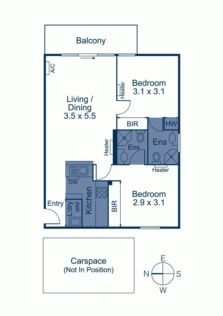 Floorplan of Homely apartment listing, 320/102-118 Camberwell Road, Hawthorn East VIC 3123