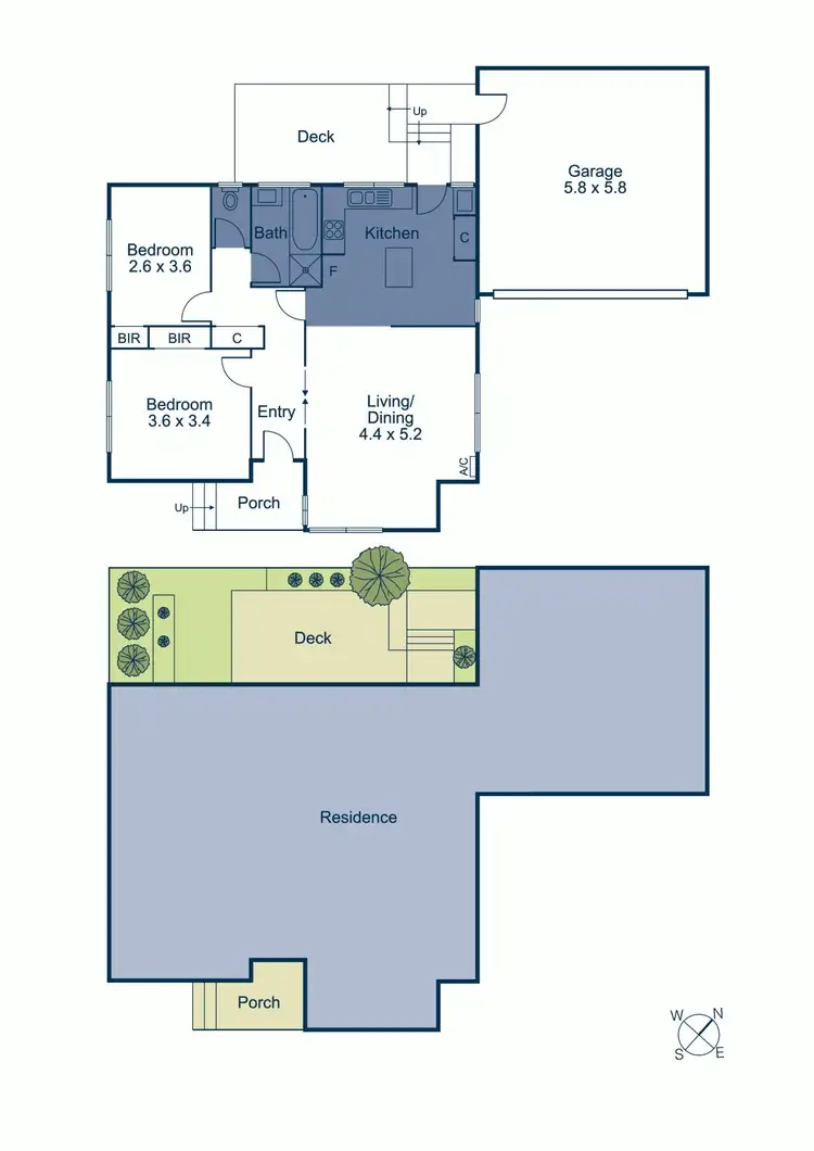 Floorplan of Homely unit listing, 1/571 Camberwell Road, Camberwell VIC 3124