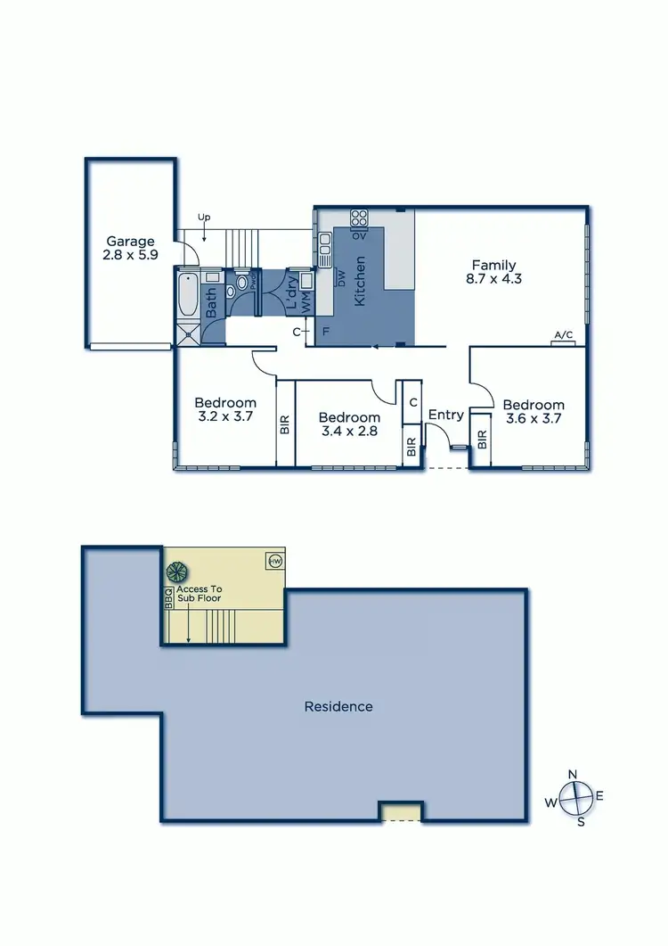 Floorplan of Homely unit listing, 2/210 Warrigal Road, Camberwell VIC 3124