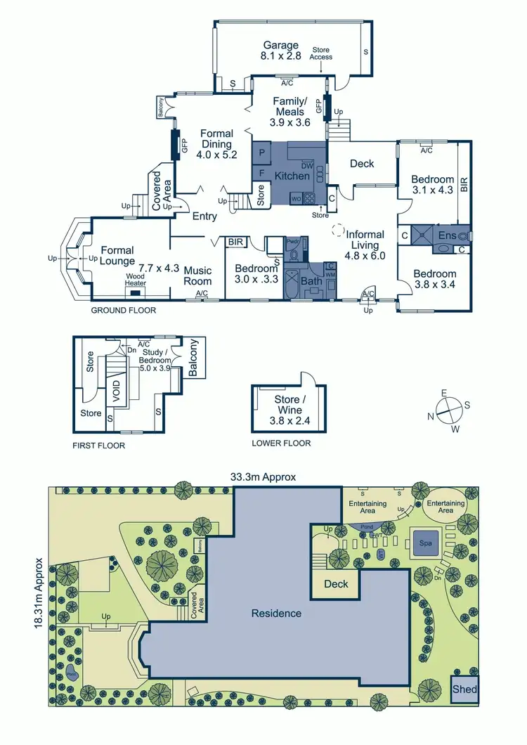 Floorplan of Homely house listing, 12 Crellin Grove, Camberwell VIC 3124