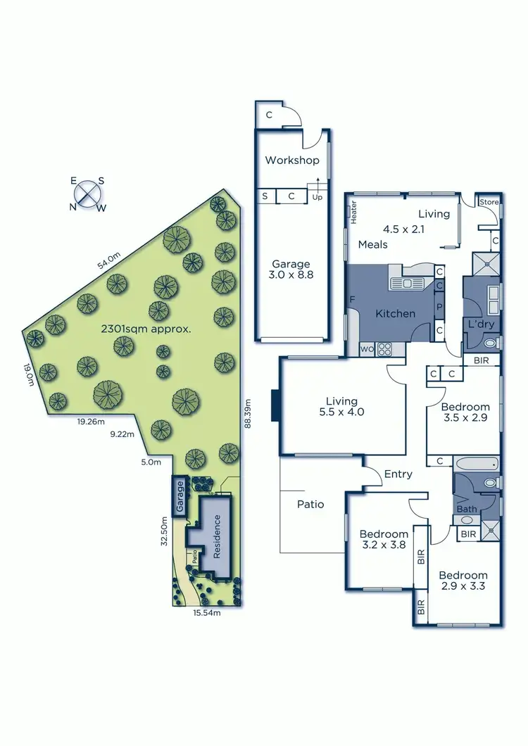 Floorplan of Homely house listing, 109 Ashburn Grove, Ashburton VIC 3147