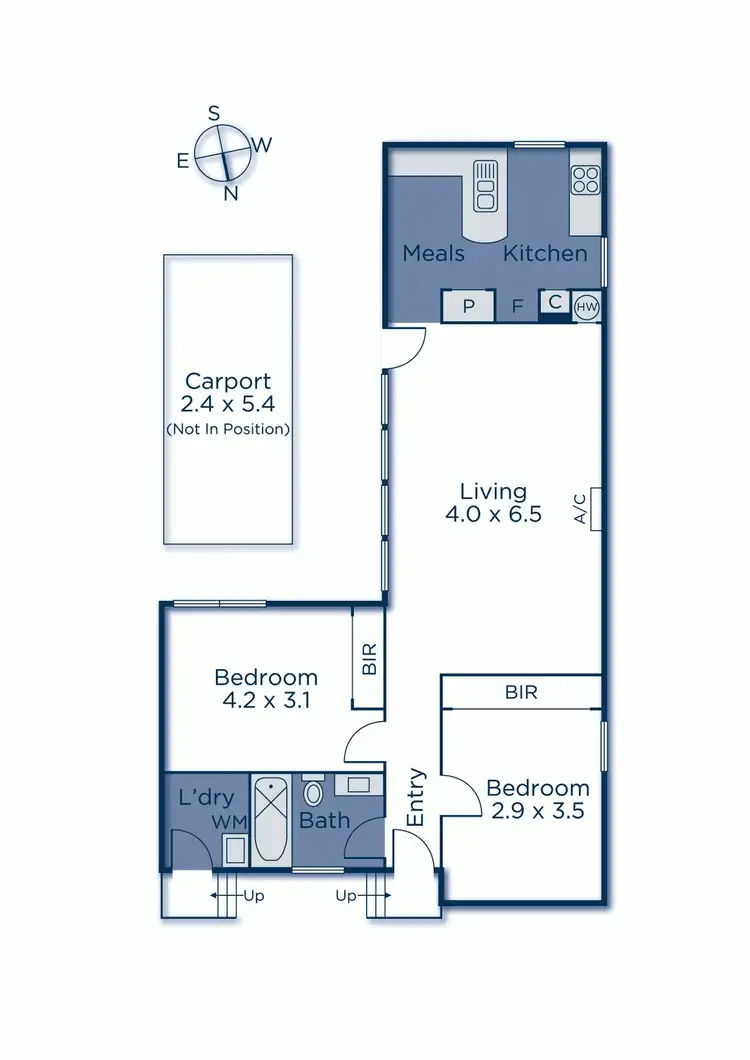 Floorplan of Homely unit listing, 1/8 Cooloongatta Road, Camberwell VIC 3124