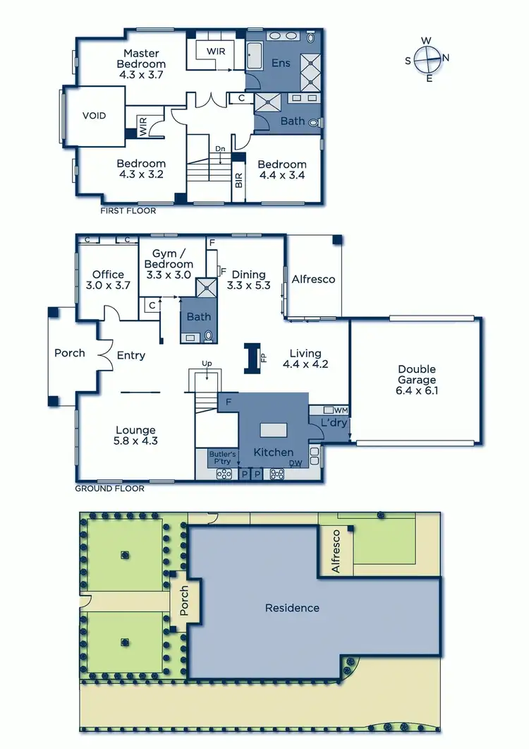 Floorplan of Homely townhouse listing, 1/35 Haig Street, Burwood VIC 3125