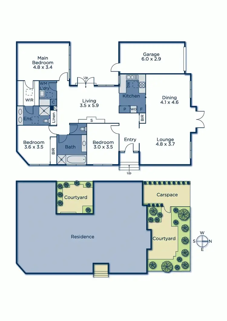 Floorplan of Homely unit listing, 1/406 Wattletree Road, Malvern East VIC 3145