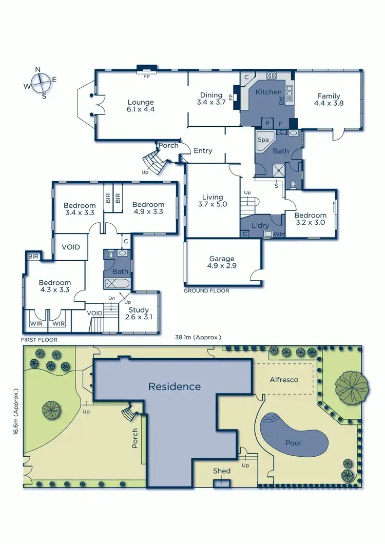 Floorplan of Homely house listing, 3 Sinclair Avenue, Glen Iris VIC 3146