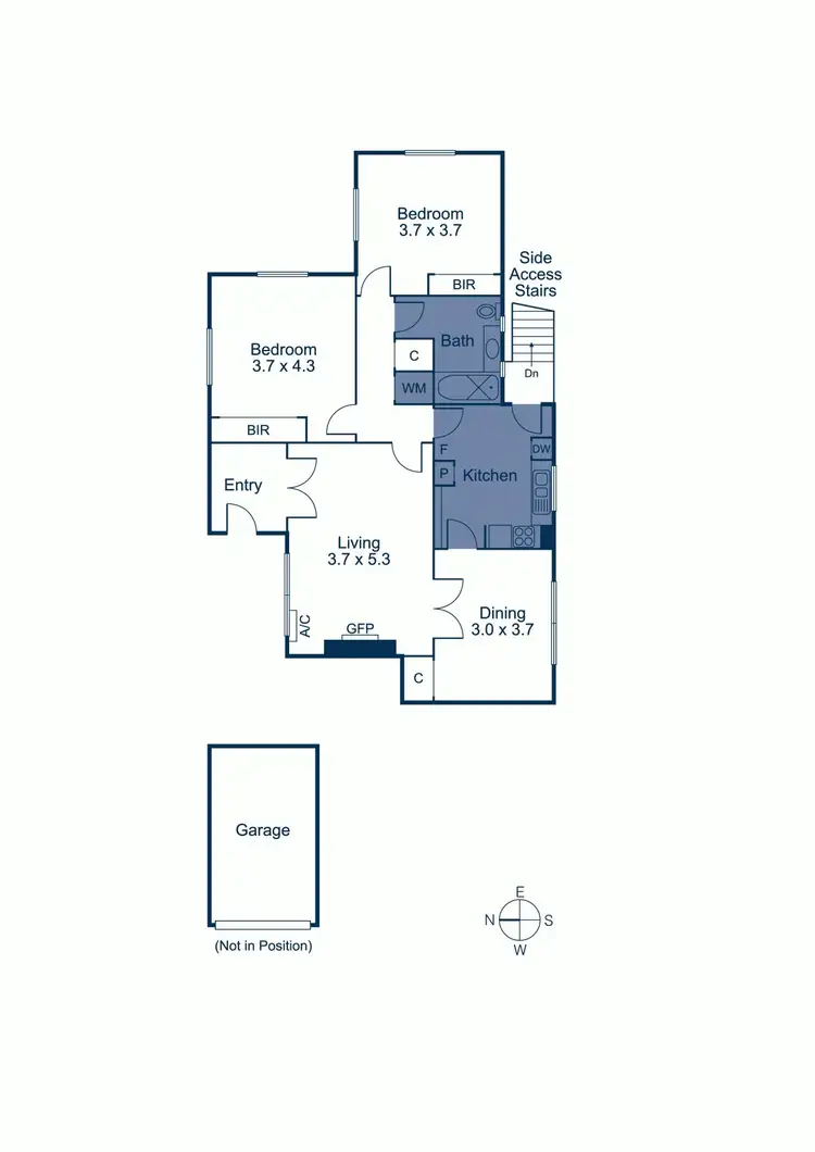 Floorplan of Homely apartment listing, 4/611 Burke Road, Hawthorn East VIC 3123