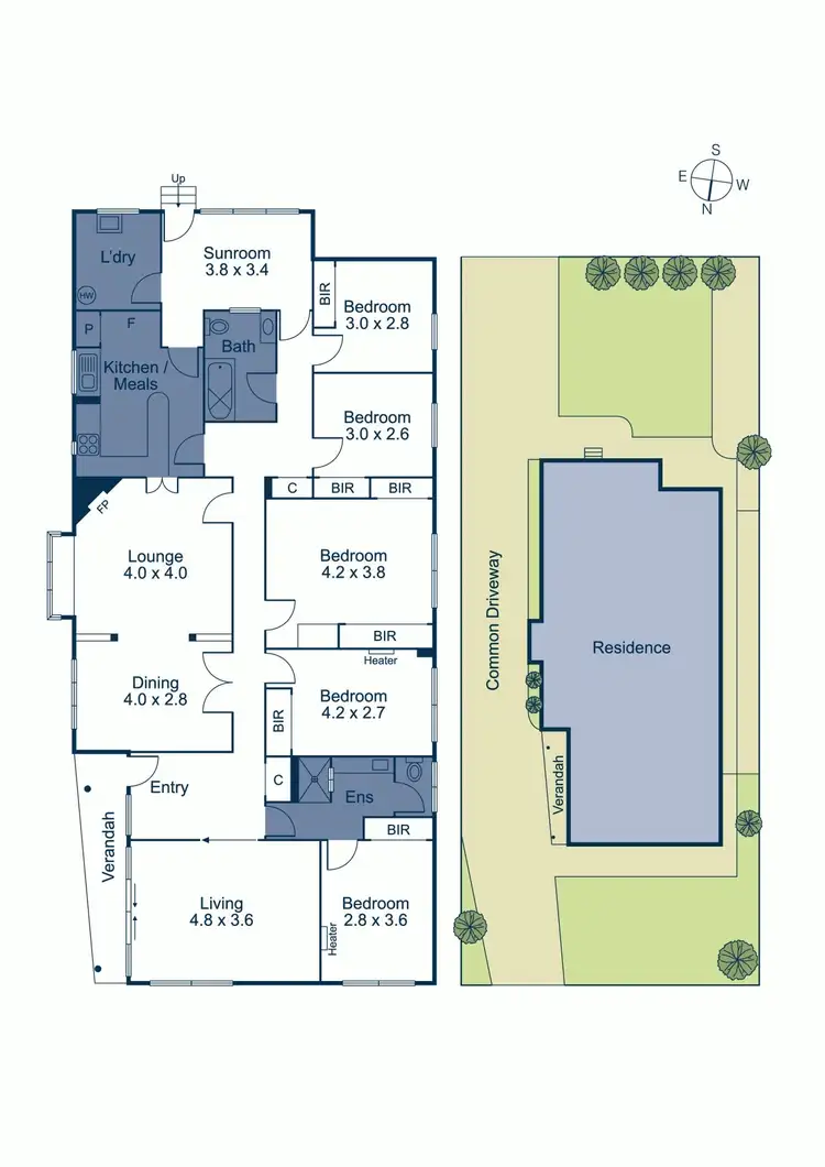 Floorplan of Homely townhouse listing, 4 Clifton Road, Hawthorn East VIC 3123