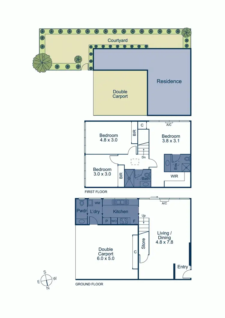 Floorplan of Homely townhouse listing, 5/134 Milton Parade, Glen Iris VIC 3146
