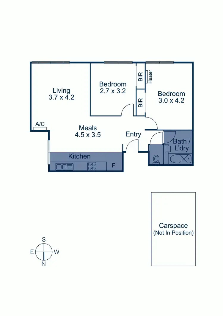 Floorplan of Homely apartment listing, 6/202 The Avenue, Parkville VIC 3052
