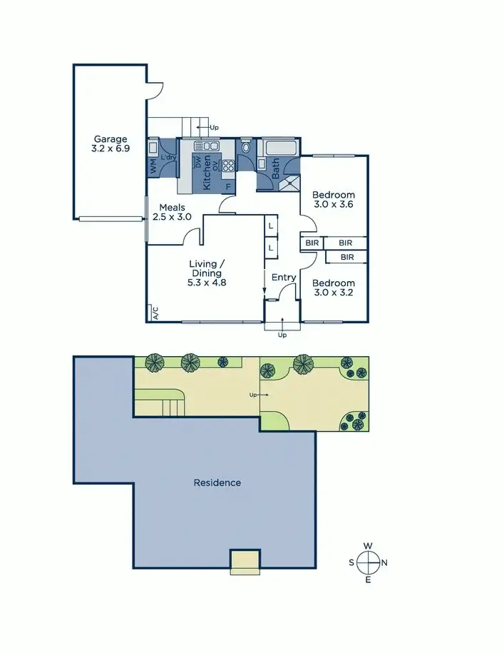 Floorplan of Homely unit listing, 2/184 Prospect Hill Road, Canterbury VIC 3126