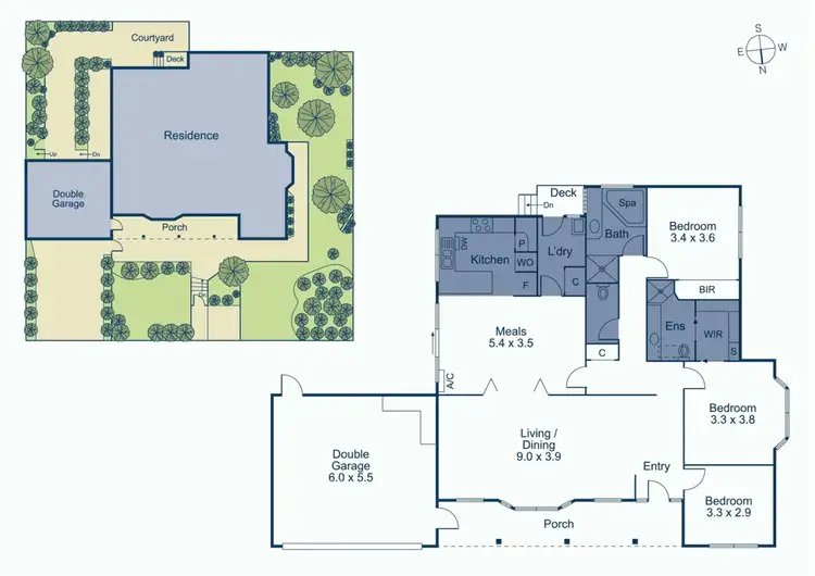 Floorplan of Homely townhouse listing, 30 Erasmus Street, Surrey Hills VIC 3127