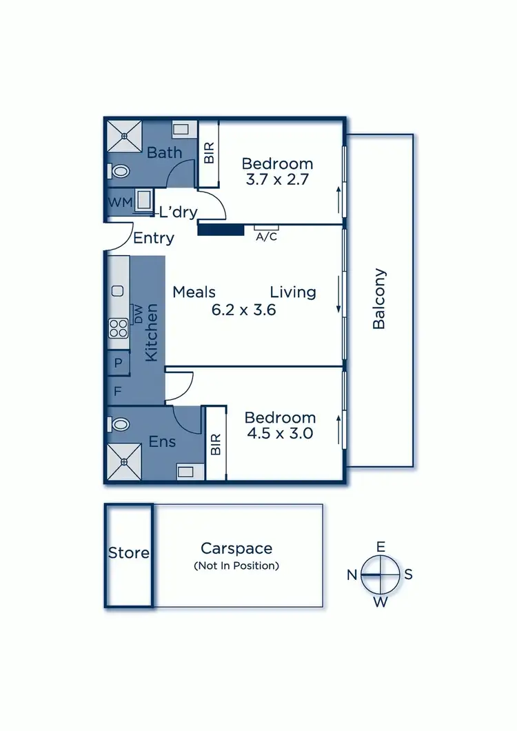 Floorplan of Homely apartment listing, 207/143-147 Riversdale Road, Hawthorn VIC 3122