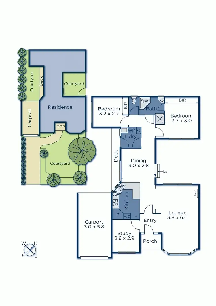 Floorplan of Homely unit listing, 1/10 Gillard Street, Burwood VIC 3125
