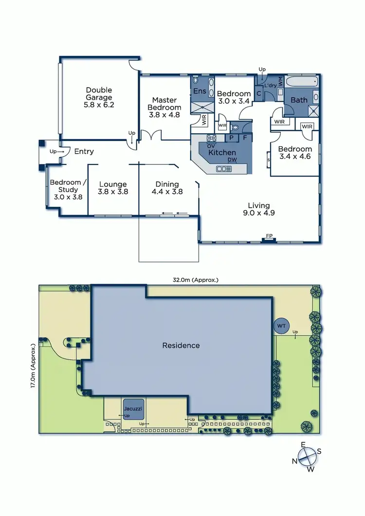 Floorplan of Homely house listing, 23 The Panorama, Keysborough VIC 3173