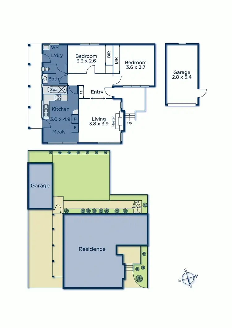 Floorplan of Homely unit listing, 3/12 Somers Street, Burwood VIC 3125
