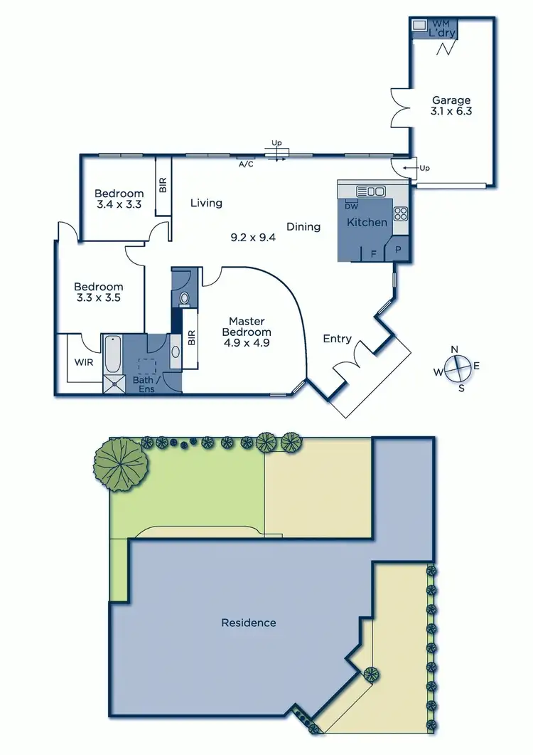 Floorplan of Homely unit listing, 2/523 High Street Road, Mount Waverley VIC 3149
