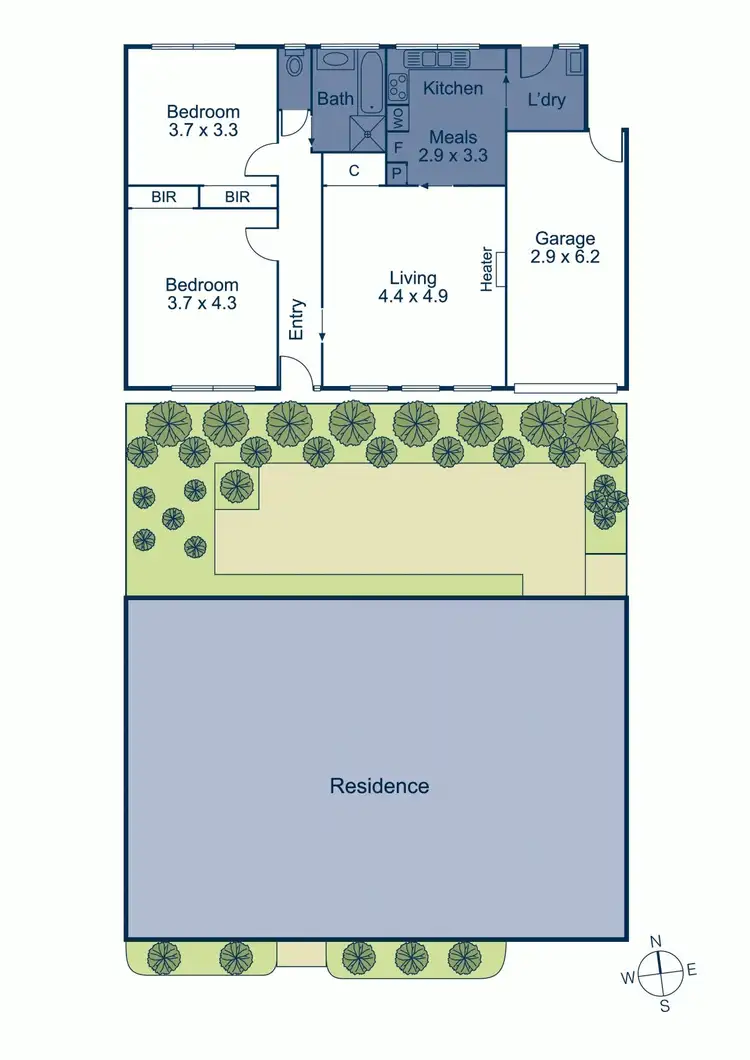 Floorplan of Homely unit listing, 3/26 Florence Road, Surrey Hills VIC 3127