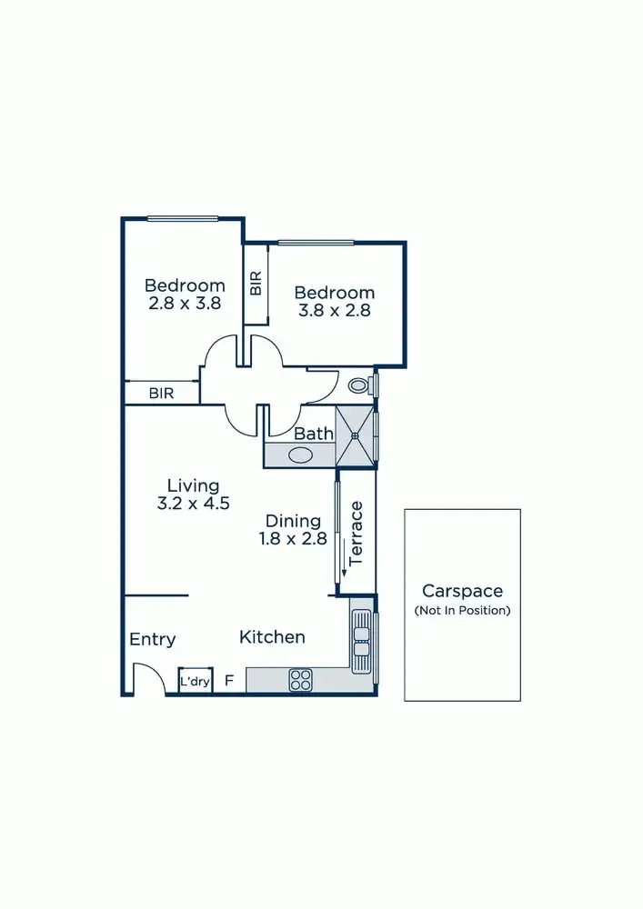 Floorplan of Homely apartment listing, 2/68 Edgar Street North, Glen Iris VIC 3146