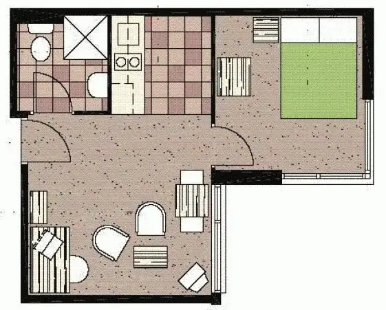 Floorplan of Homely apartment listing, 1003/268 FLINDERS STREET, Melbourne VIC 3000