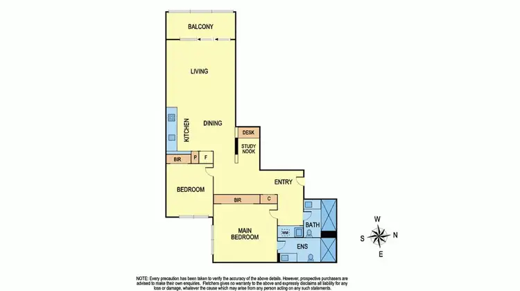 Floorplan of Homely apartment listing, 111/862 GLENFERRIE ROAD, Hawthorn VIC 3122