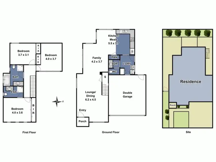 Floorplan of Homely house listing, 75 Marriott Drive, Keysborough VIC 3173