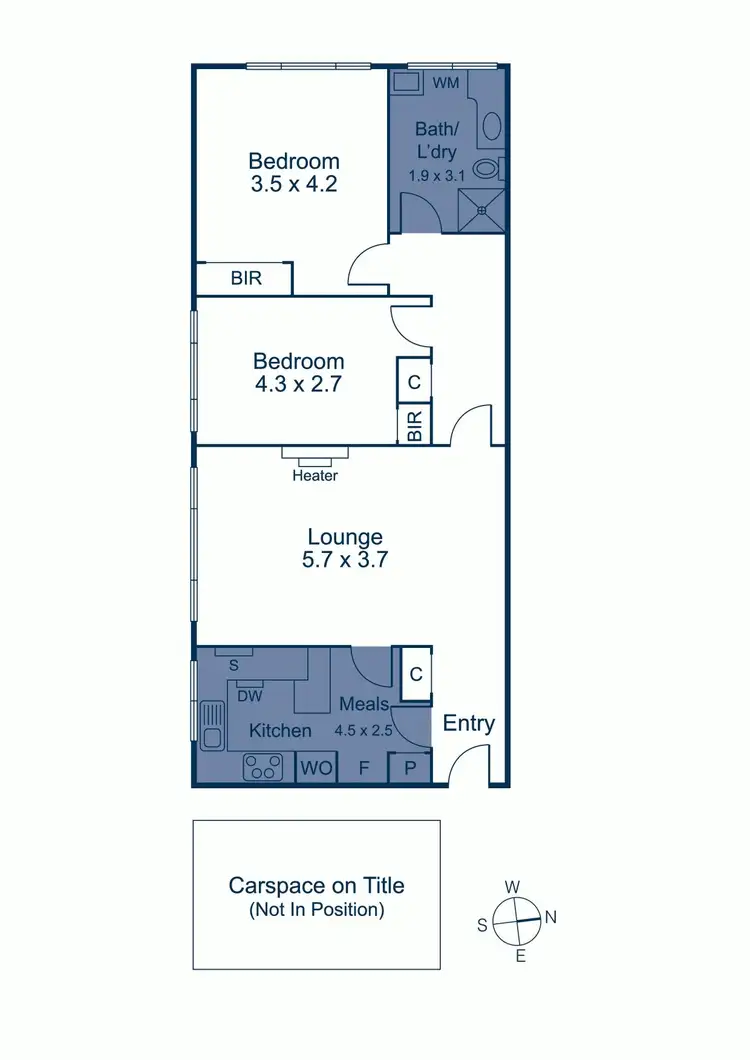 Floorplan of Homely apartment listing, 7/64 Edgar St North, Glen Iris VIC 3146