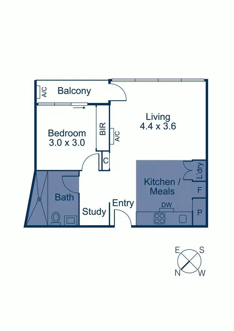 Floorplan of Homely apartment listing, 413/770c Toorak Road, Glen Iris VIC 3146