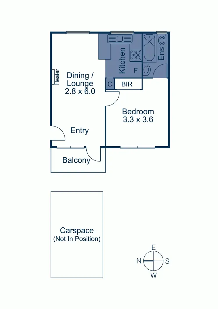 Floorplan of Homely apartment listing, 28/1553 High Street, Glen Iris VIC 3146