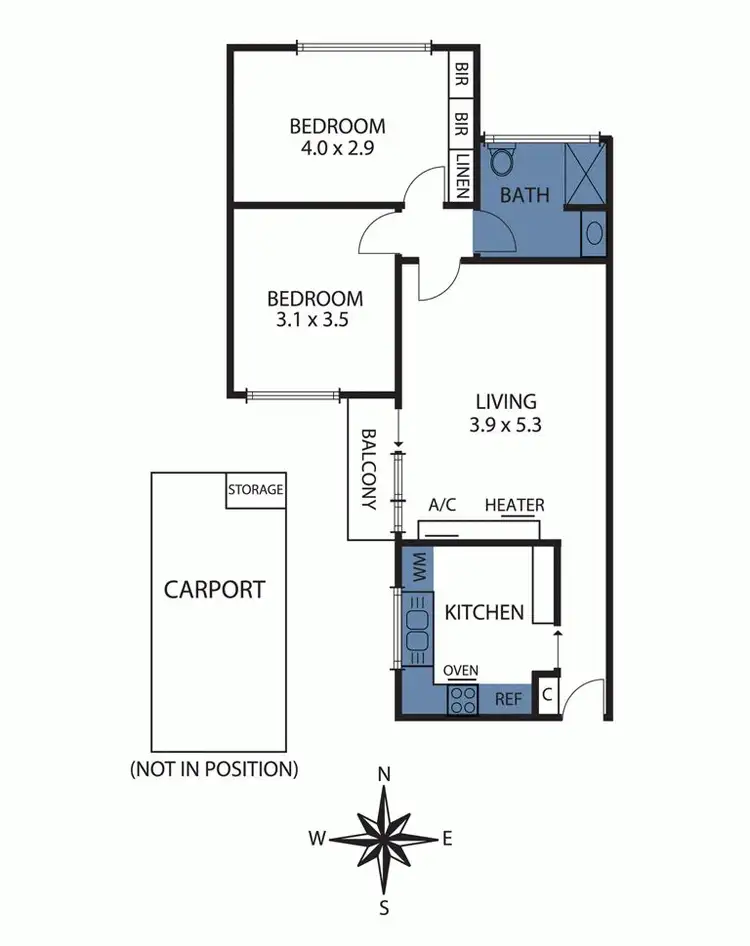 Floorplan of Homely apartment listing, 1/11 Fulton Street, St Kilda East VIC 3183