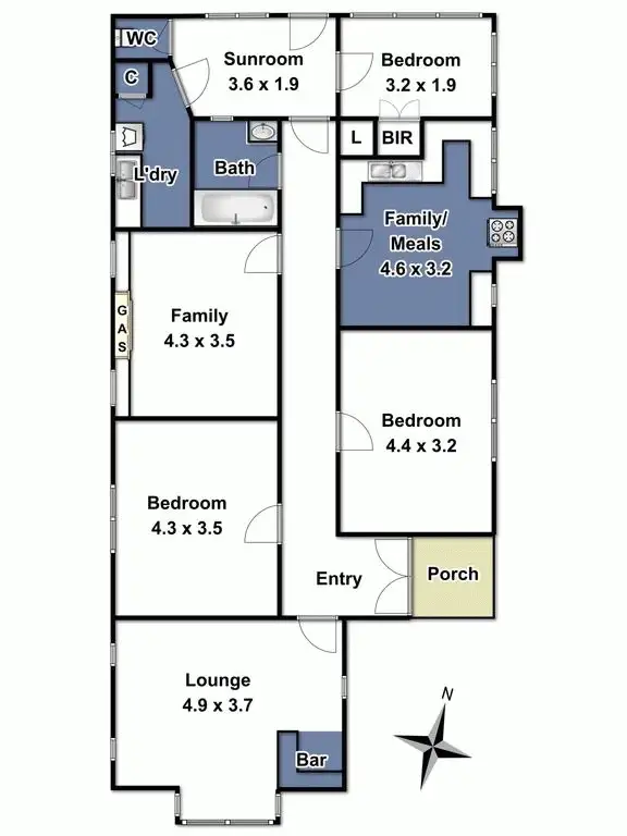Floorplan of Homely house listing, 1 Riley Street, Murrumbeena VIC 3163