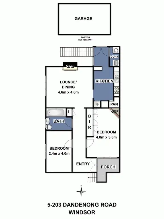 Floorplan of Homely apartment listing, 5/203 Dandenong Road, Windsor VIC 3181