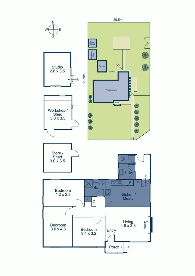 Floorplan of Homely house listing, 39 Bath Road, Glen Iris VIC 3146