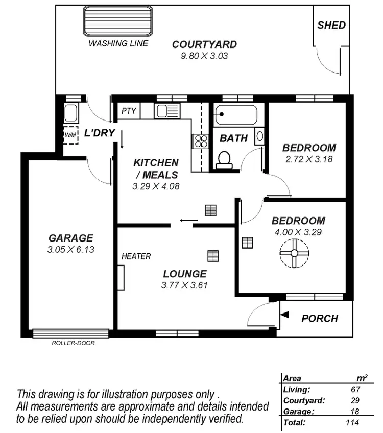Floorplan of Homely unit listing, Unit 2, 8 Durham Terrace, Ferryden Park SA 5010