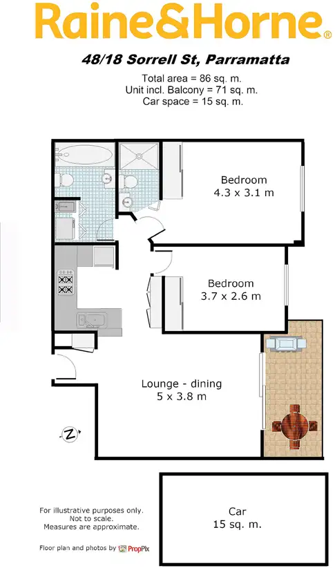 Floorplan of Homely unit listing, 48/18 Sorrell Street, Parramatta NSW 2150