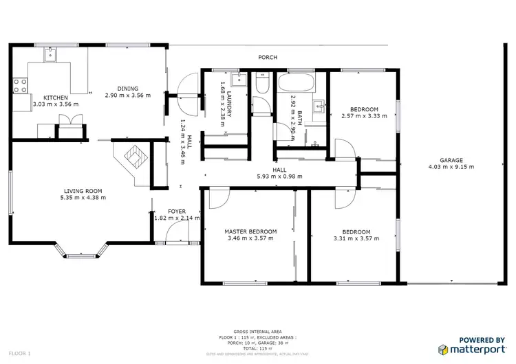 Floorplan of Homely house listing, 1 Whitbread Court, Glenorchy TAS 7010