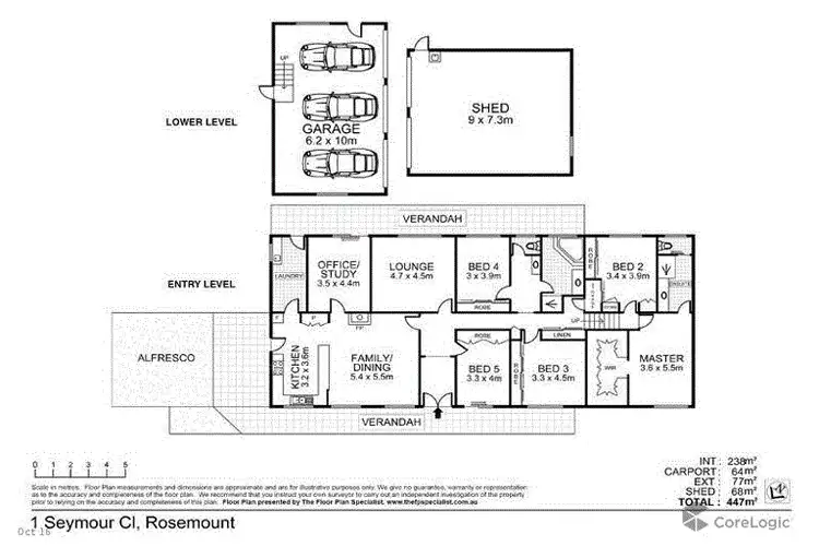 Floorplan of Homely house listing, 1 Seymour Close, Rosemount QLD 4560