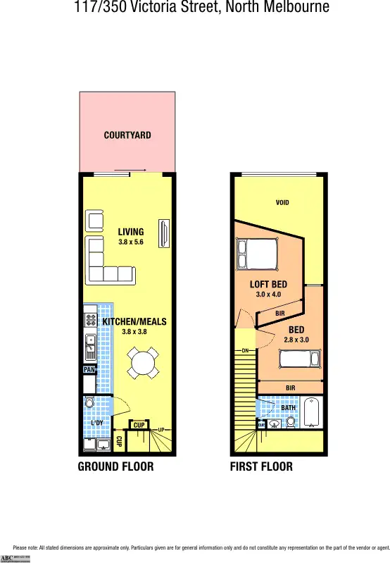 Floorplan of Homely apartment listing, 117/350 Victoria Street, North Melbourne VIC 3051